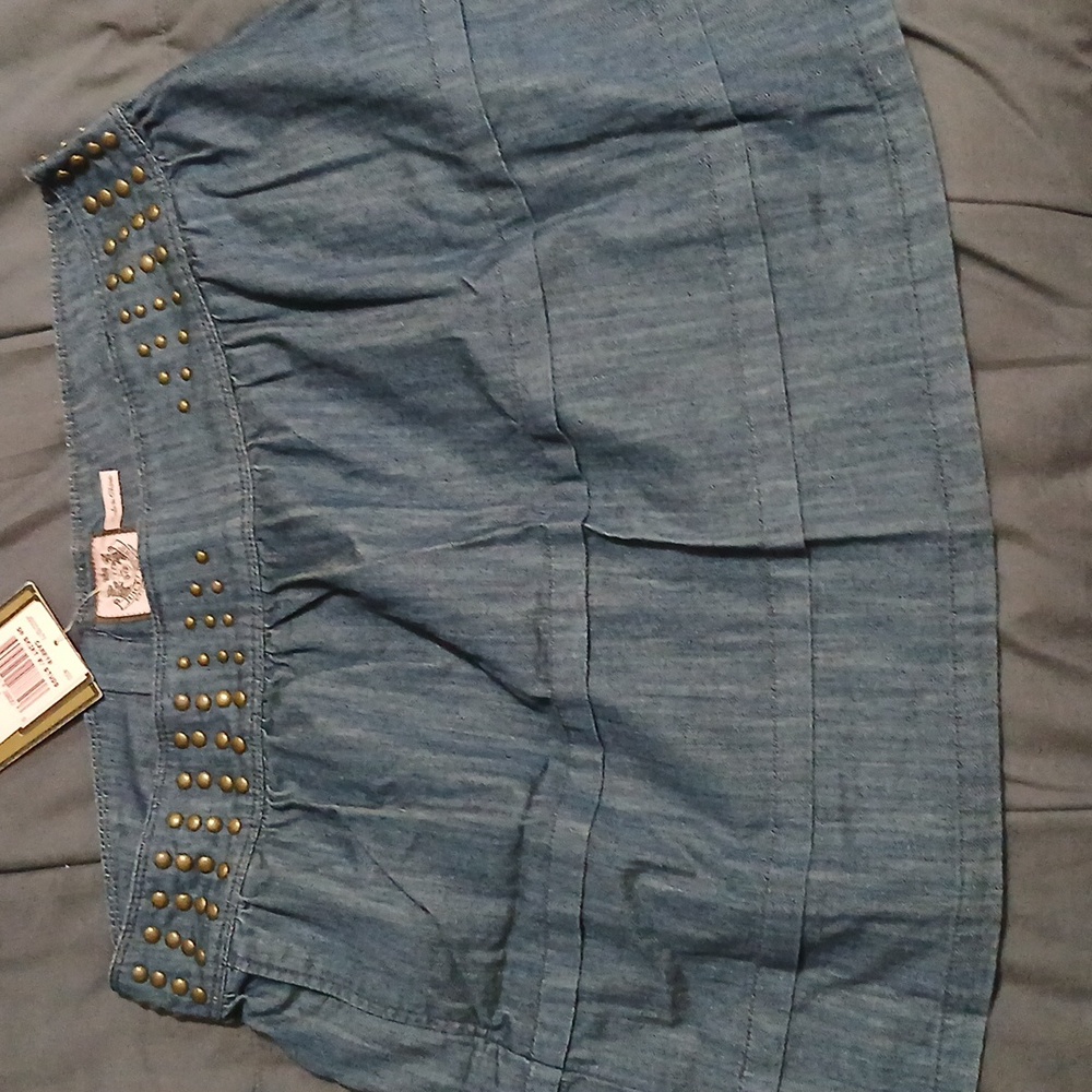 Juicy Couture NWT Denim Skirt W Studs Camryn Sz 29, 32